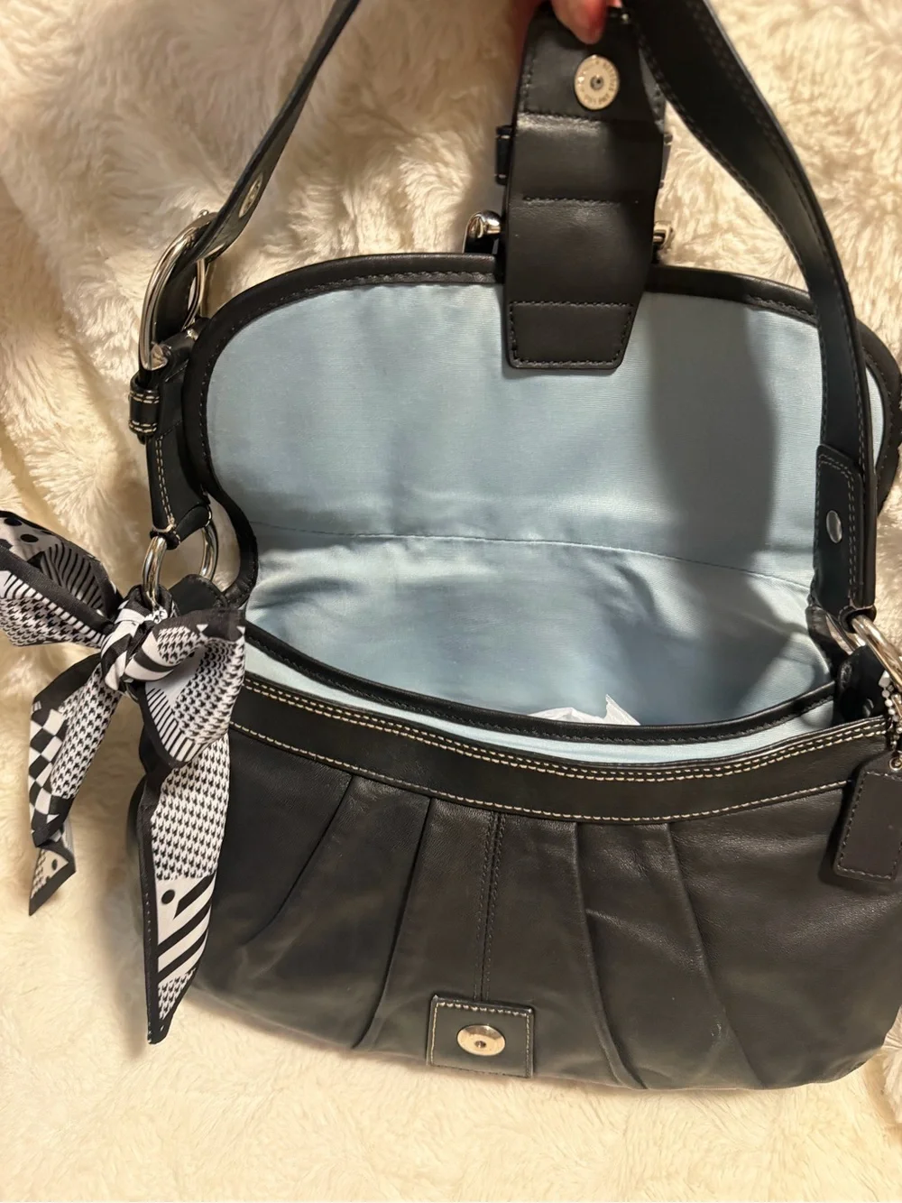 🖤Coach Y2K SoHo shoulder bag and Wallet black matching set!!